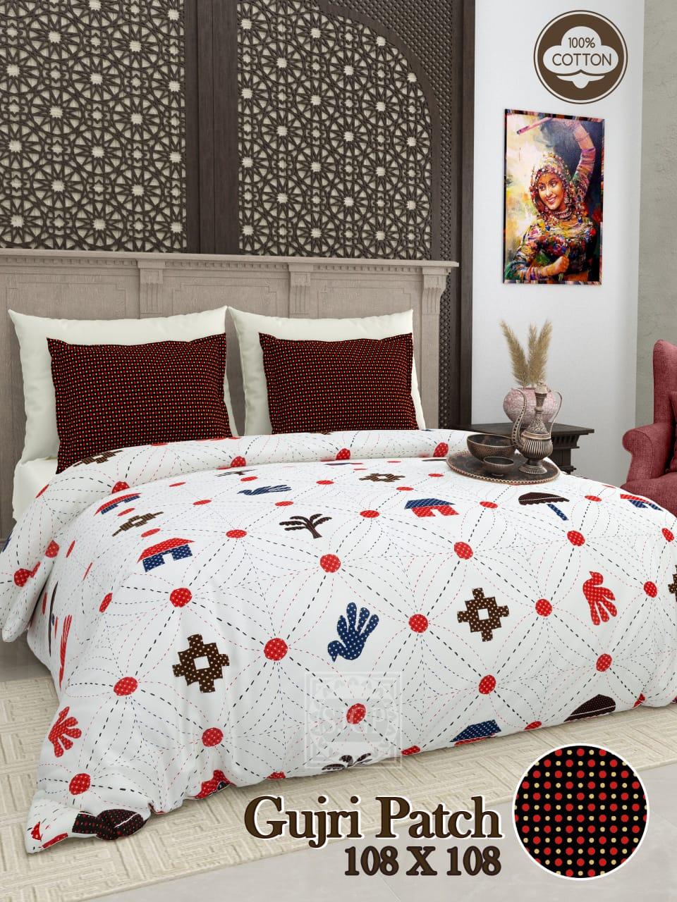 GUJRI PATCH Premium Bed Line Collection - King