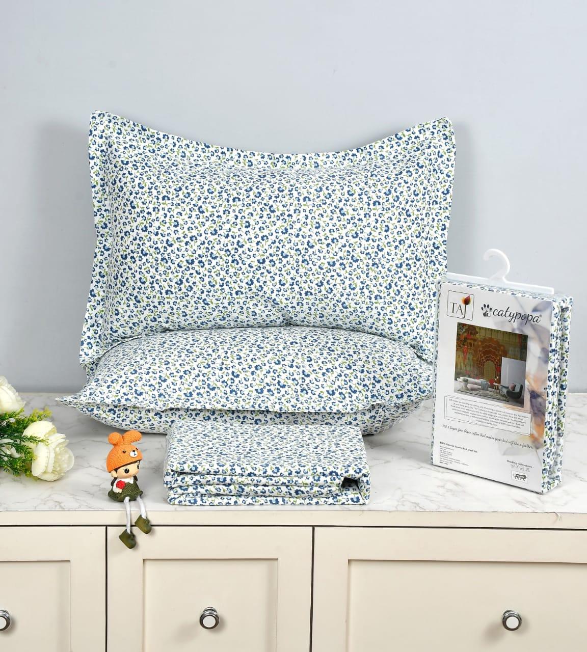 Geometric Pattern Double Bedsheet Set Black White Diamond Design Cotton Pillow Covers towelleo.com